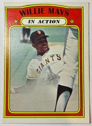 1972 Topps #50 Willie Mays In Action