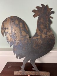 Cut Sheet Metal Rooster Decoration