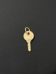 Amazing Intricate 14k Yellow Gold Key Pendant