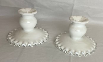 Fenton Candle Holders