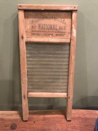 National Washboard Company No. 864 Domestic Science Washboard Glass