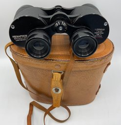 Vintage Megaphos Luminous Binoculars 7 X 35 With Case (D)