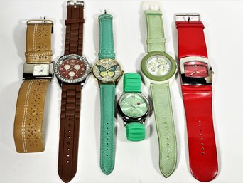 Lot Of Six Novelty Wristwatches Watches