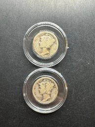 2 Mercury Dimes 1923, 1923-S