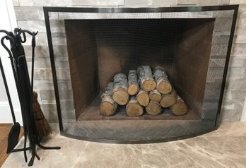 Fireplace Screen And  Tools