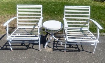 Vintage Old Hollywood Glamour Patio/poolside Seating Set