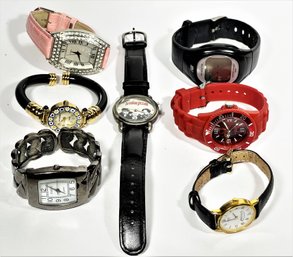 Lot Seven Novelty And Ladies Wristwatches