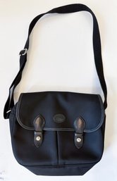 Longchamps Black Canvas And Leather Shoulder Bag