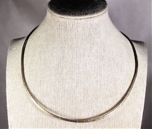 Vintage Sterling Silver Wrought Torque Necklace