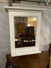 White Framed Mirror