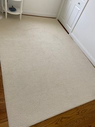 Cream Colored Woven Area Rug 10ftx7ft