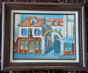 Framed 3-D Oil On Canvas By Charles Benolt