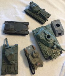 Lot Of Vintage 1980s Plastic Military Tanks - M