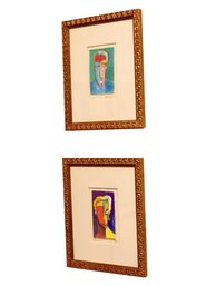 Shia Simone Paul III  And The Princess No 7 Contemporary Face Art In Gilt Frames