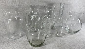 Classic Clear Glass Vase Assortment