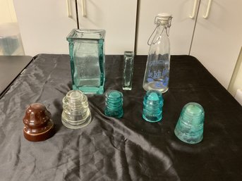 Mix Lot Of  Vintage Glass Items