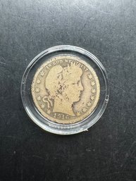 1916 Barber Silver Quarter