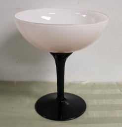 Large Cocktail/wine Glass.  Pink Tint