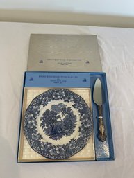 Enoch Wedgwood Party Set With Sterling Silver Server