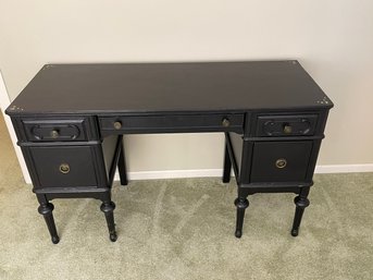 Solid Wood Black Painted Desk