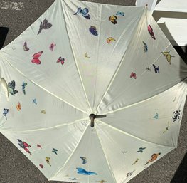 Gorgeous Butterfly Wood Umbrella