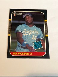 Bo Jackson 1987 Donruss Rookie Card #35