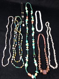 Set Of Beaded Shell Necklaces