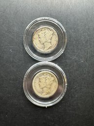 2 Mercury Dimes 1925, 1925-S