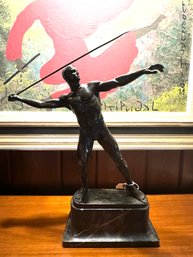 Javelin Thrower/ Speerwerfer Bronze 1921 By Karl Mobius 1876-1953