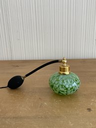 An Art Glass Perfume Bottle Atomizer