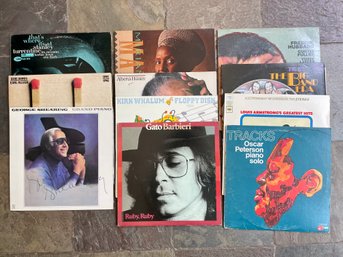 Jazz Vinyl Albums Including Signed George Shearing 'grand Piano'
