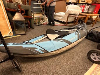 One Man Blow Up Kayak With Pump  Chinook 90 By Acqua Glide