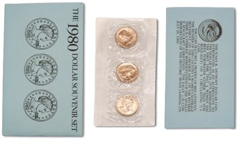 1980 Dollar Souvenir Susan B. Anthony Dollar Coins