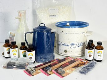 Candlemaking Essentials - Great For The Season - Scented Oils, Beeswax, Hot Pot, And So Much More!