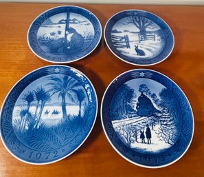 Lot Of 4 Royal Copenhagen Christmas Plates