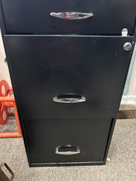 Black Metal Filing Cabinet