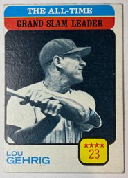 1973 Topps #472 Lou Gehrig All Time Grand Slam Leader