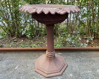 Vintage Cast Iron Pedestal Garden Planter