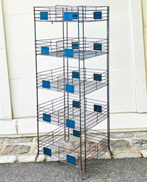 A Vintage Industrial Metal Shelf - C. 1940's