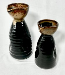 Vintage Pair Of Sake Pitchers