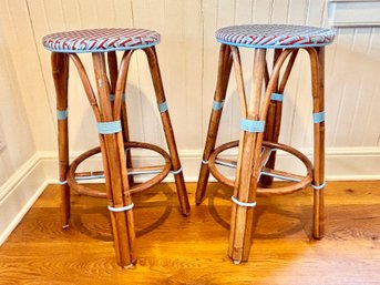 Pair Of Beaufurn French Bistro Stools - Purchase Price $650