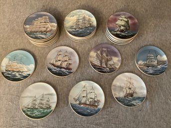 The Danbury Mint The 25 Great American Sailing Ships Miniature Plates