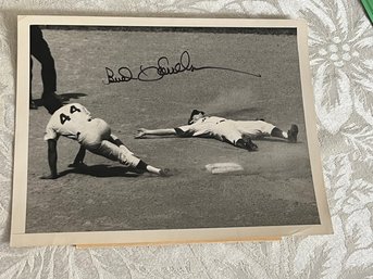 Bud Harrelson Signed B&W Press Photo 8x10 Rare 1970 Mets