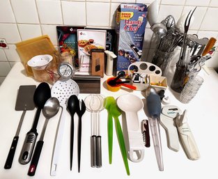 Kitchen Tools Including Several Salad Serving Sets & Much More