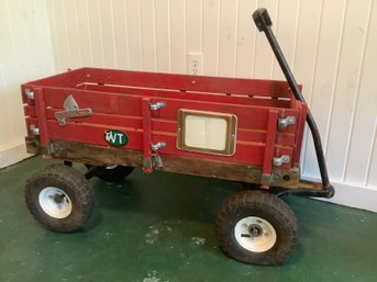 Red Wooden Wagon