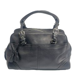 Coach Black Leather Satchel