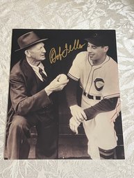 Bob Feller Signed 8x10 Photo HOF