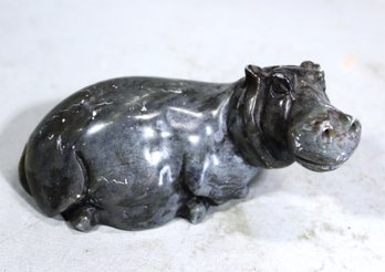 Carved Soapstone Figure Of A Hippo