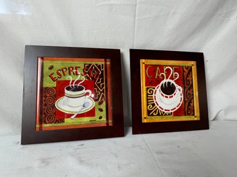 2 Piece Espresso Art Pieces