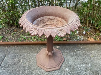 Vintage Cast Iron Pedestal Garden Planter